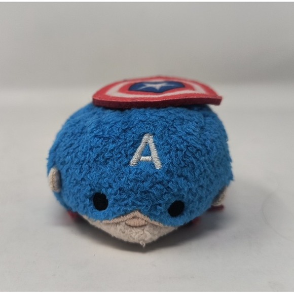 Marvel Disney Captain America Tsum Tsum  Beanbag Stuffed Animals - Picture 1 of 4